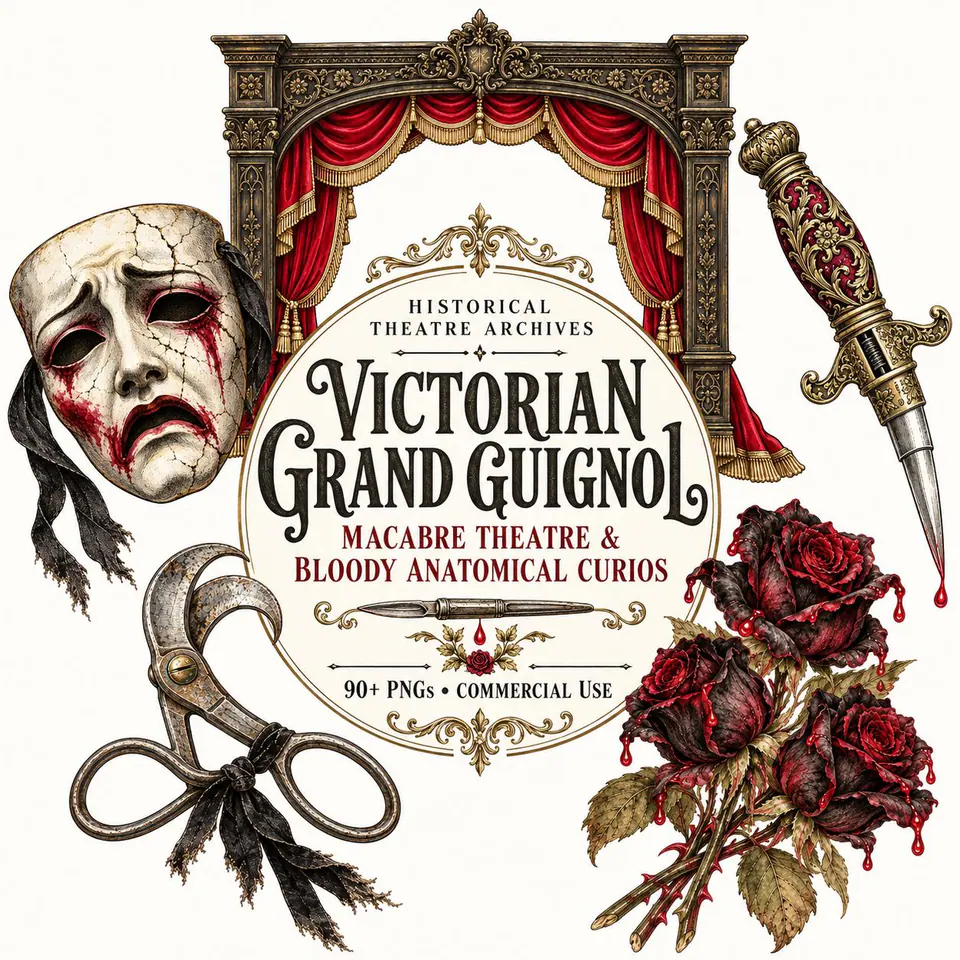 Victorian Grand Guignol — cover of the VintageHauntArt collection