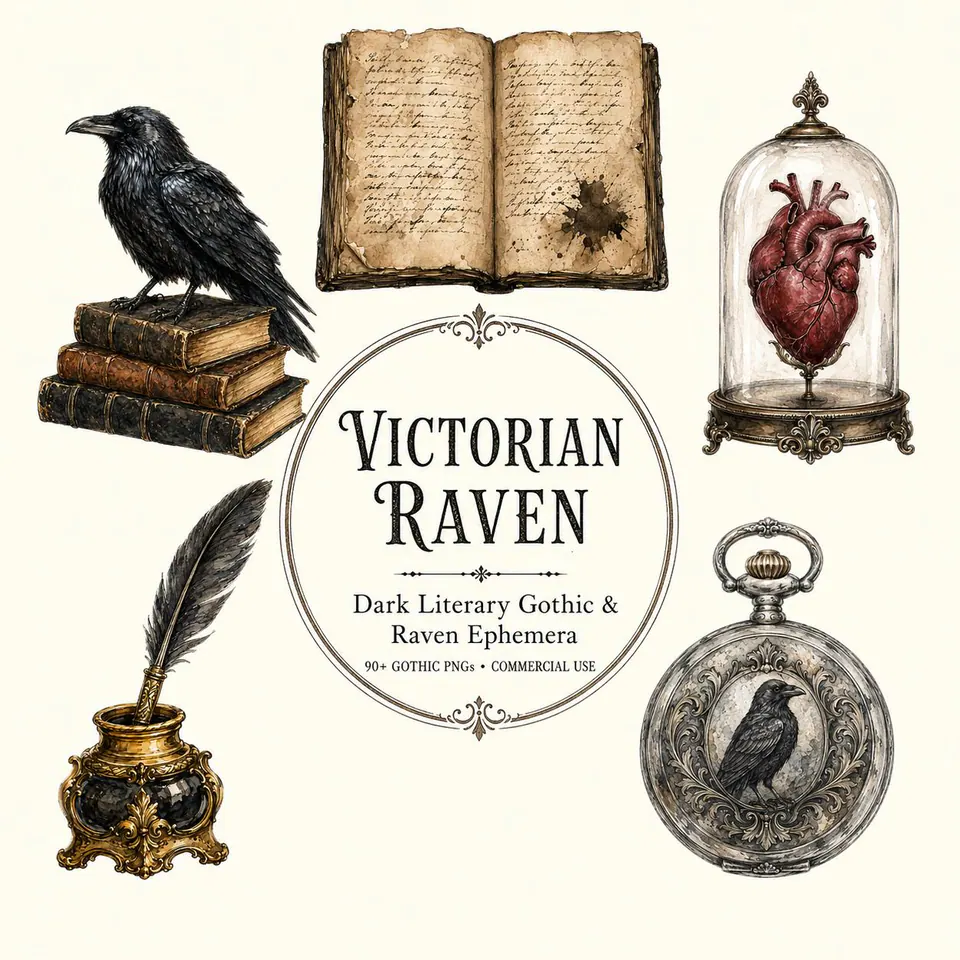 The Victorian Raven — cover image of the collection