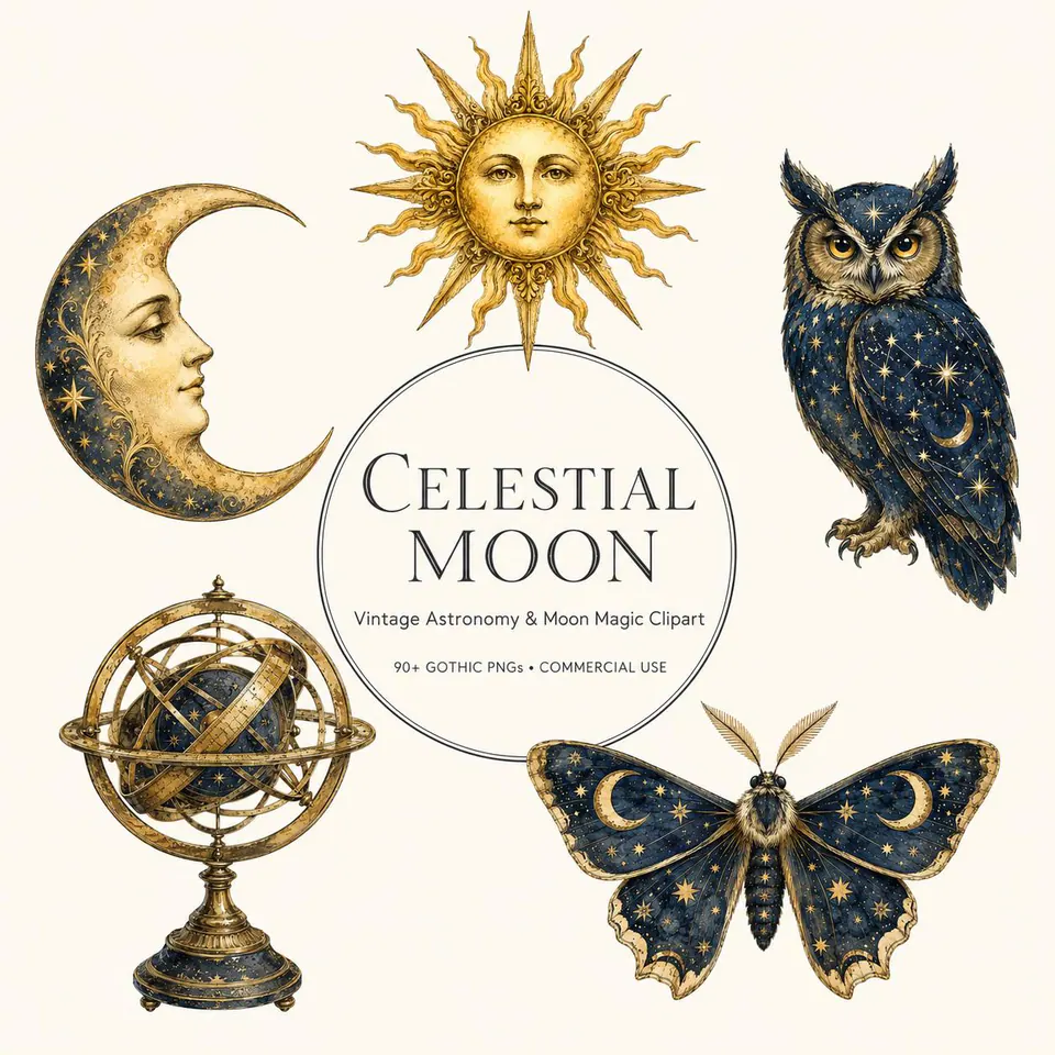 Vintage Celestial Moon Magic — cover image of the collection